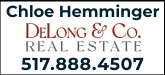 Chloe Hemminger, DeLong & Co. Real Estate Sponsorship Banner